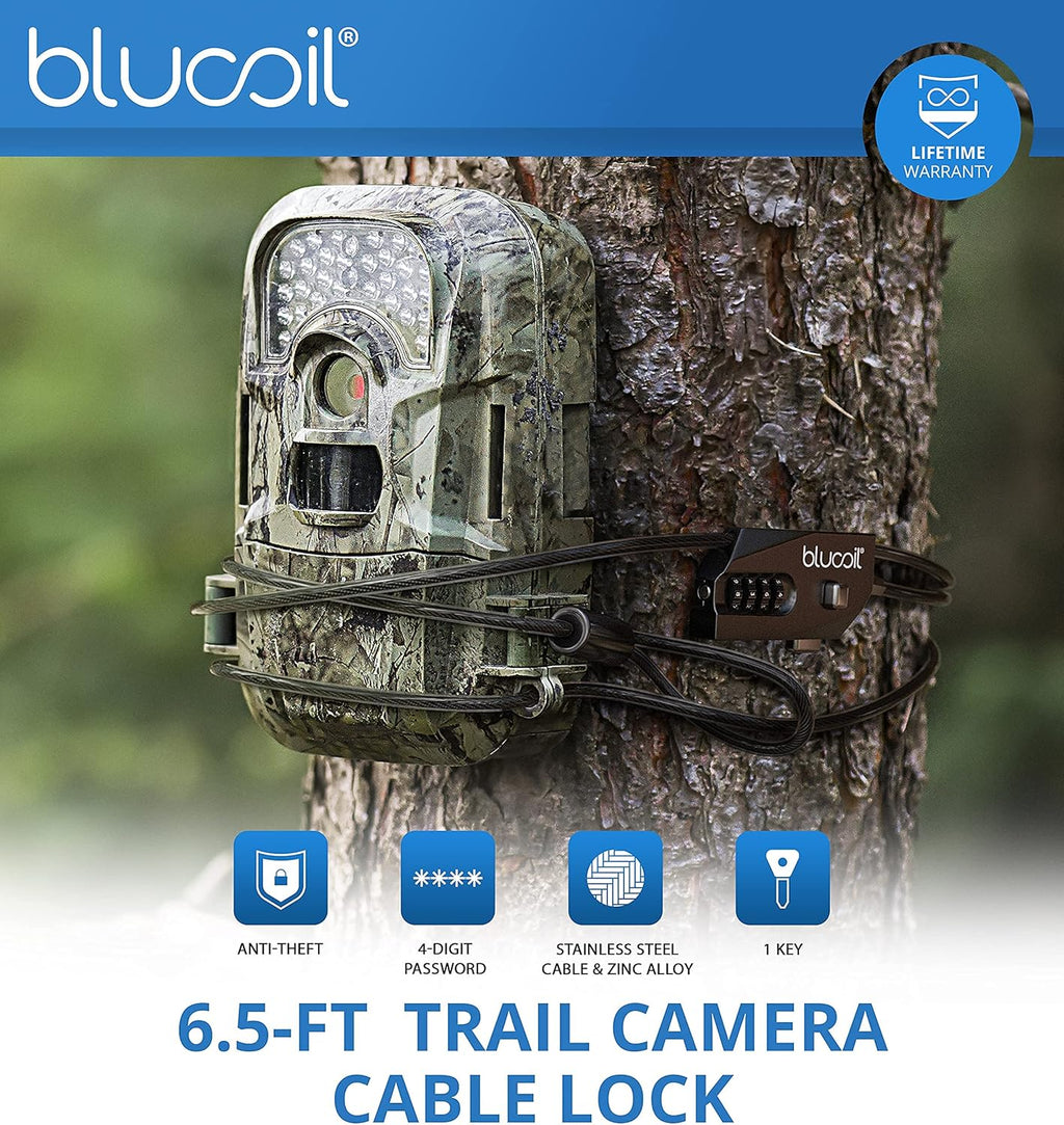 Camo 20 MP Game Cam x2 Bundle with Cable Lock, Batteries, 32GB SDHC Cards x2, and USB 2.0 Card Reader W88680