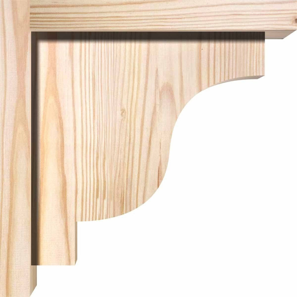 Newport Smooth Corbel with Backplate, Douglas Fir C88997