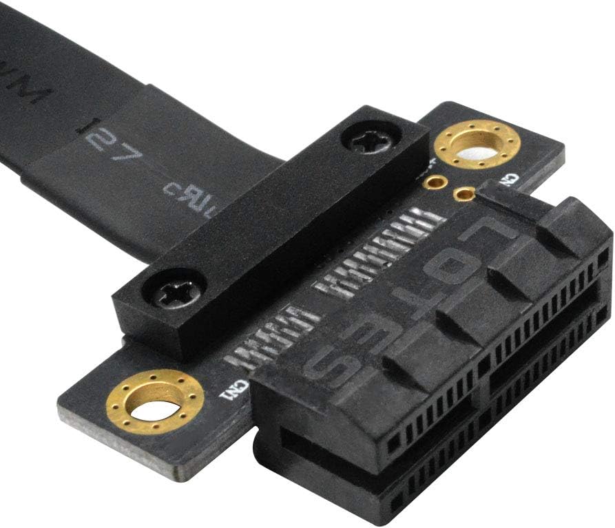 PCI-e 36PIN 1X Extender Extension Cable with Gold-Plated Connector (180 Degree 20cm) Pack of 2 L206033