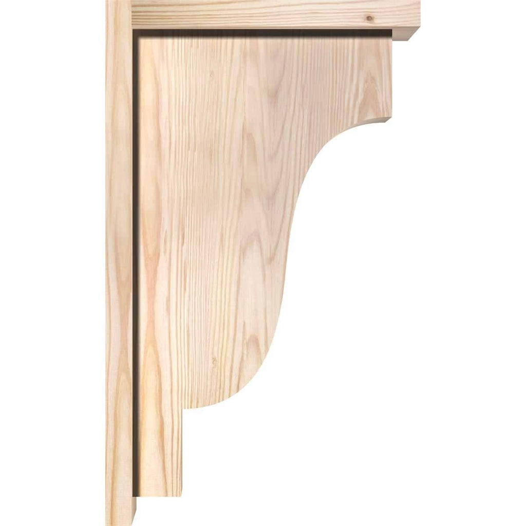 Newport Smooth Corbel with Backplate, Douglas Fir C88997