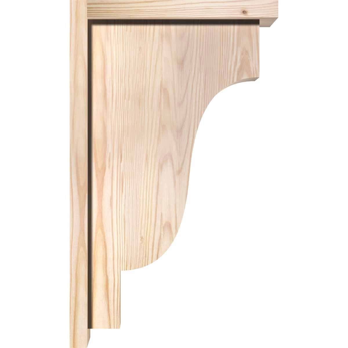 Newport Smooth Corbel with Backplate, Douglas Fir C88997