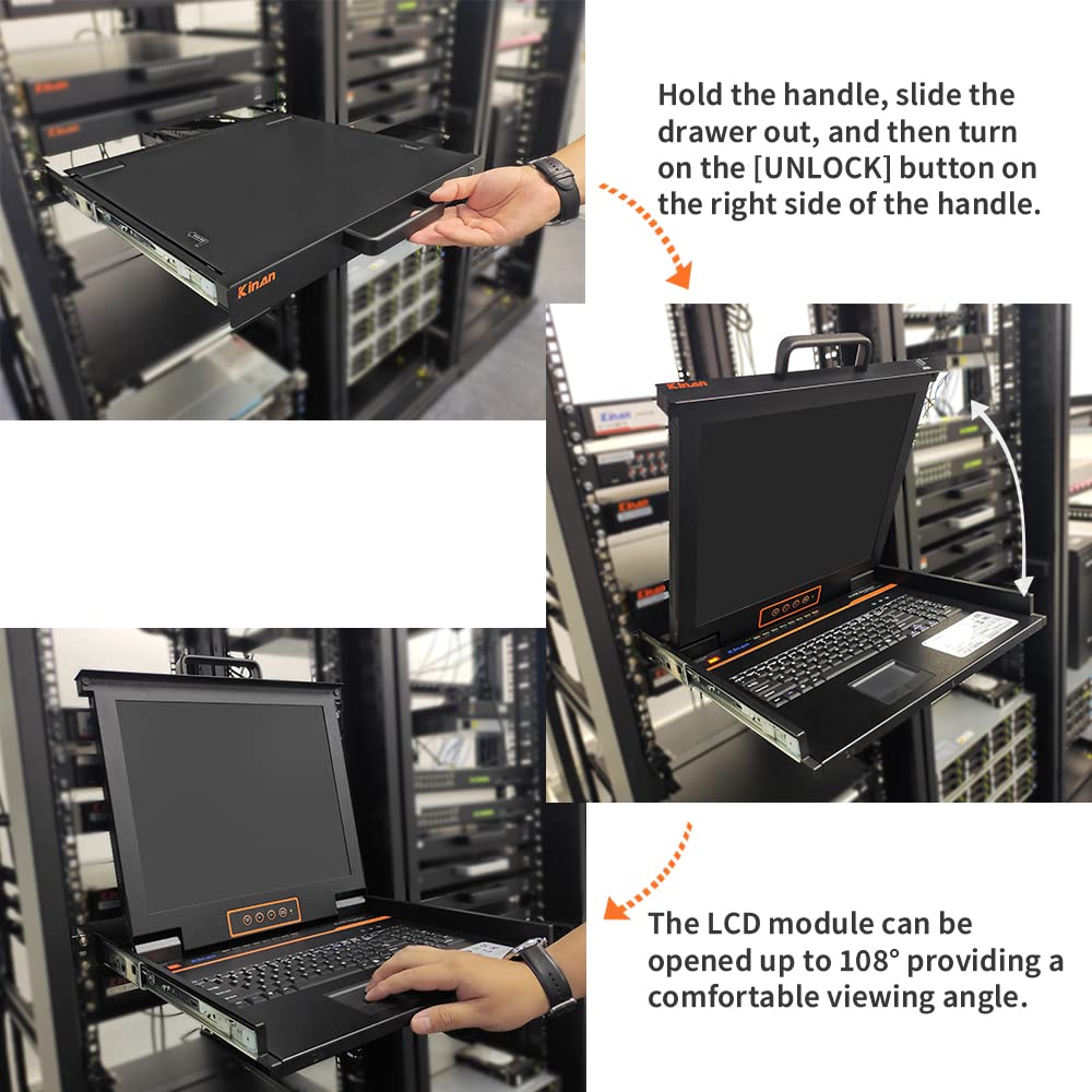 17" LCD Rackmount KVM Console with VGA Switch C352