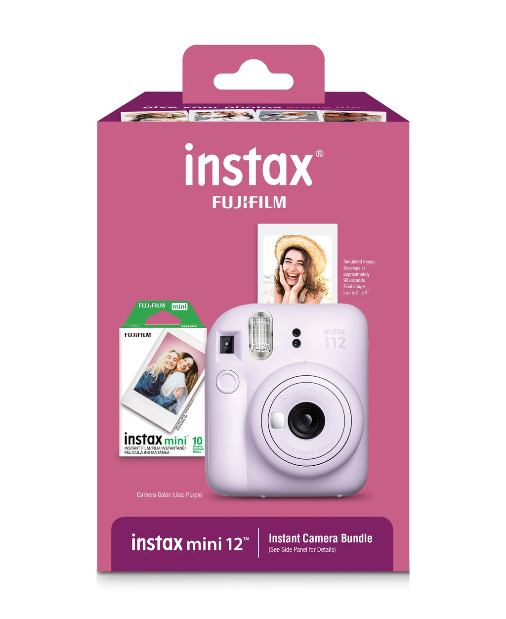 INSTAX MINI 12 PURPLE HOLIDAY BUNDLE Z728