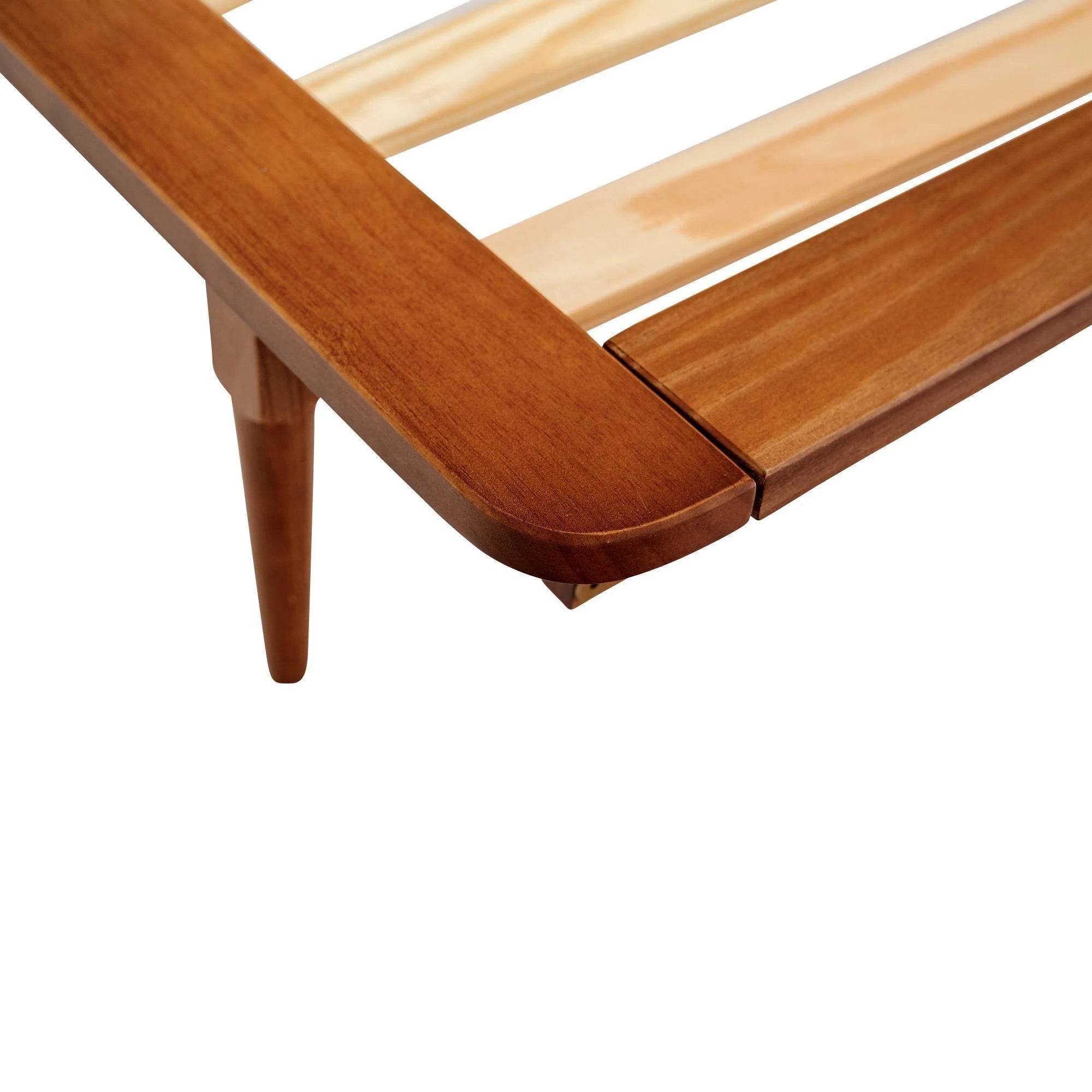Twin Solid Wood Spindle Bed Caramel H10268