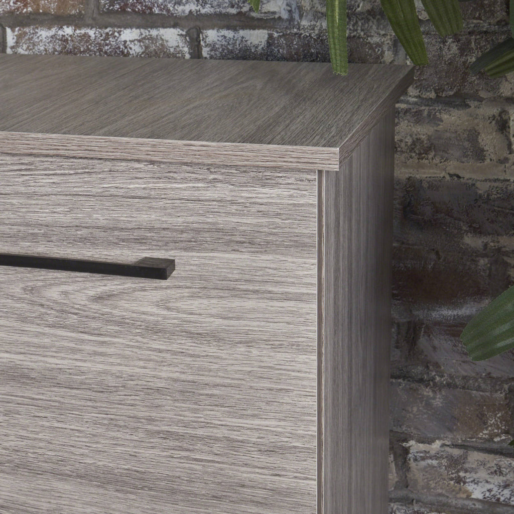 Gray Oak Fiberboard Cabinet N830