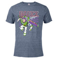 Denim Snow Heather Buzz Lightyear Short Sleeve Blended T-Shirt U5331