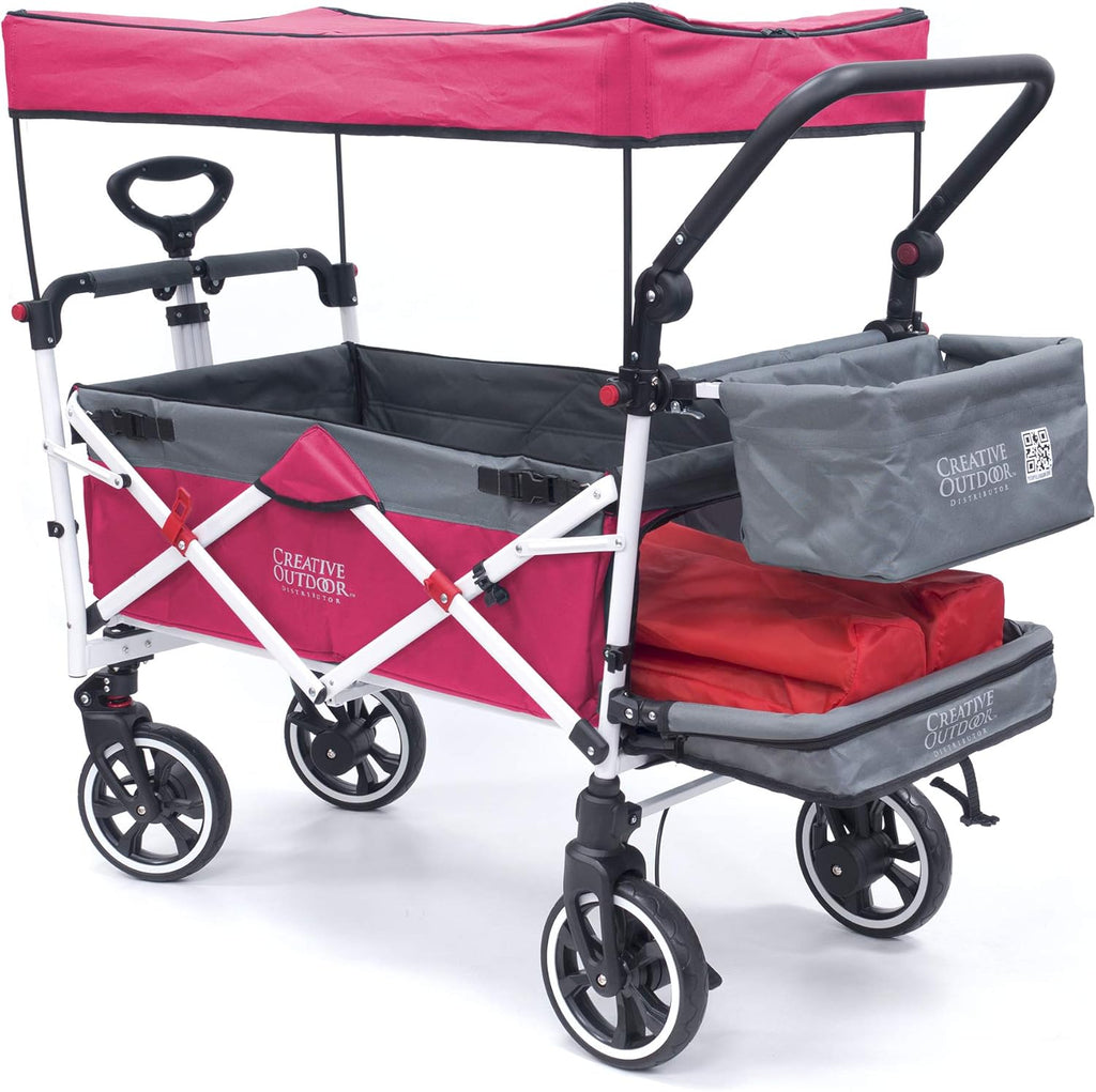 Teal Collapsible Folding Wagon Stroller Cart Q85734