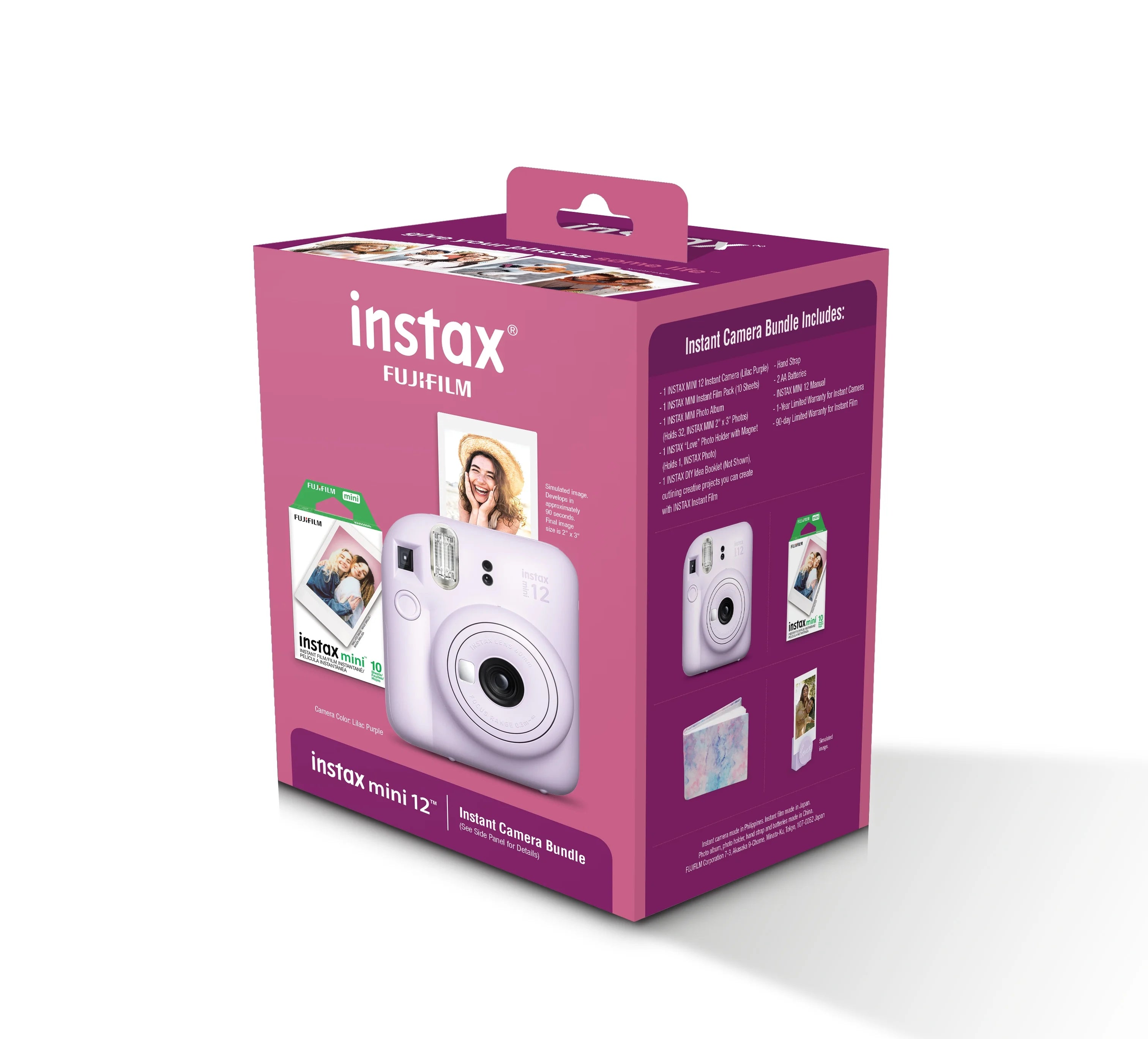 INSTAX MINI 12 PURPLE HOLIDAY BUNDLE Z728