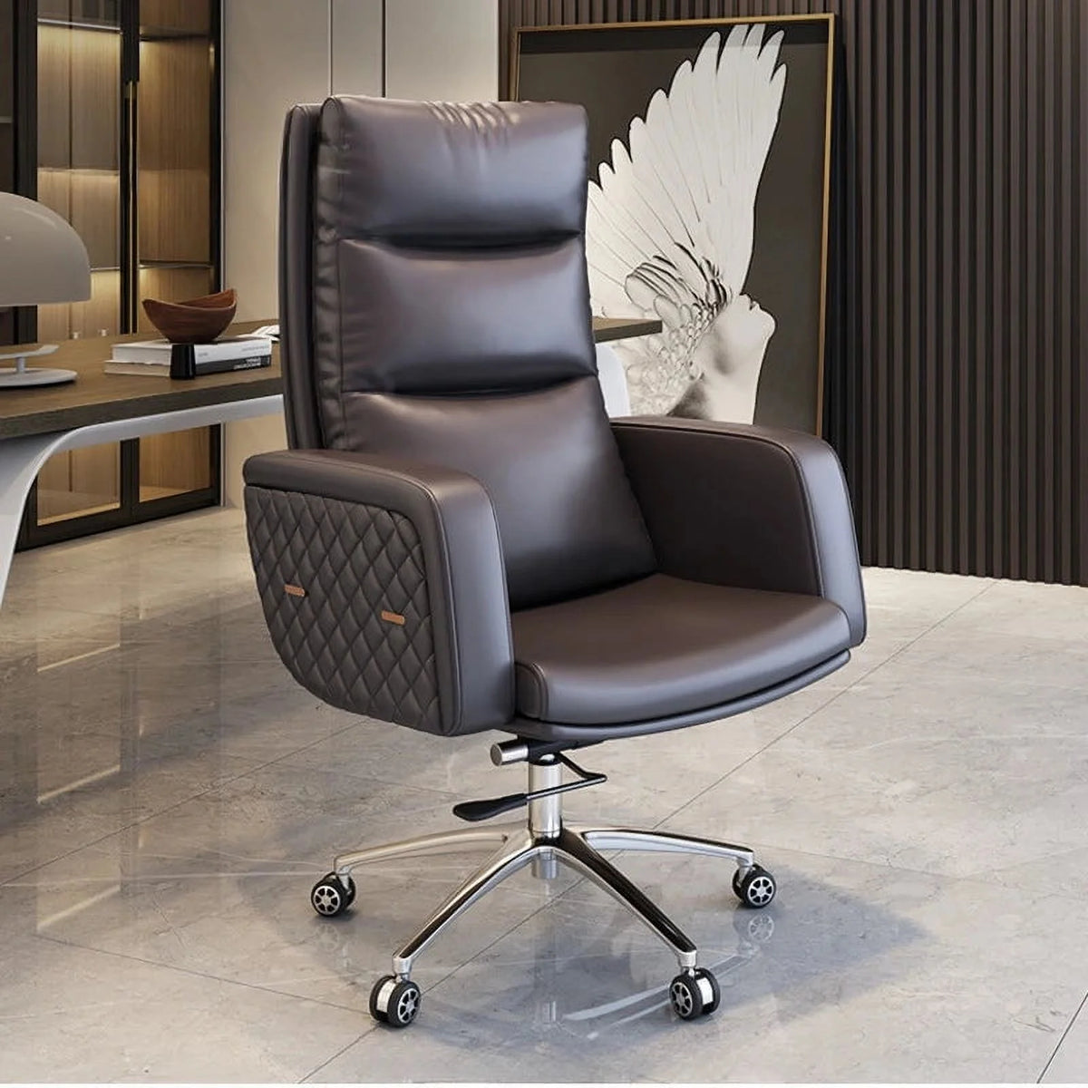 High Back Leather Office Chair V597822