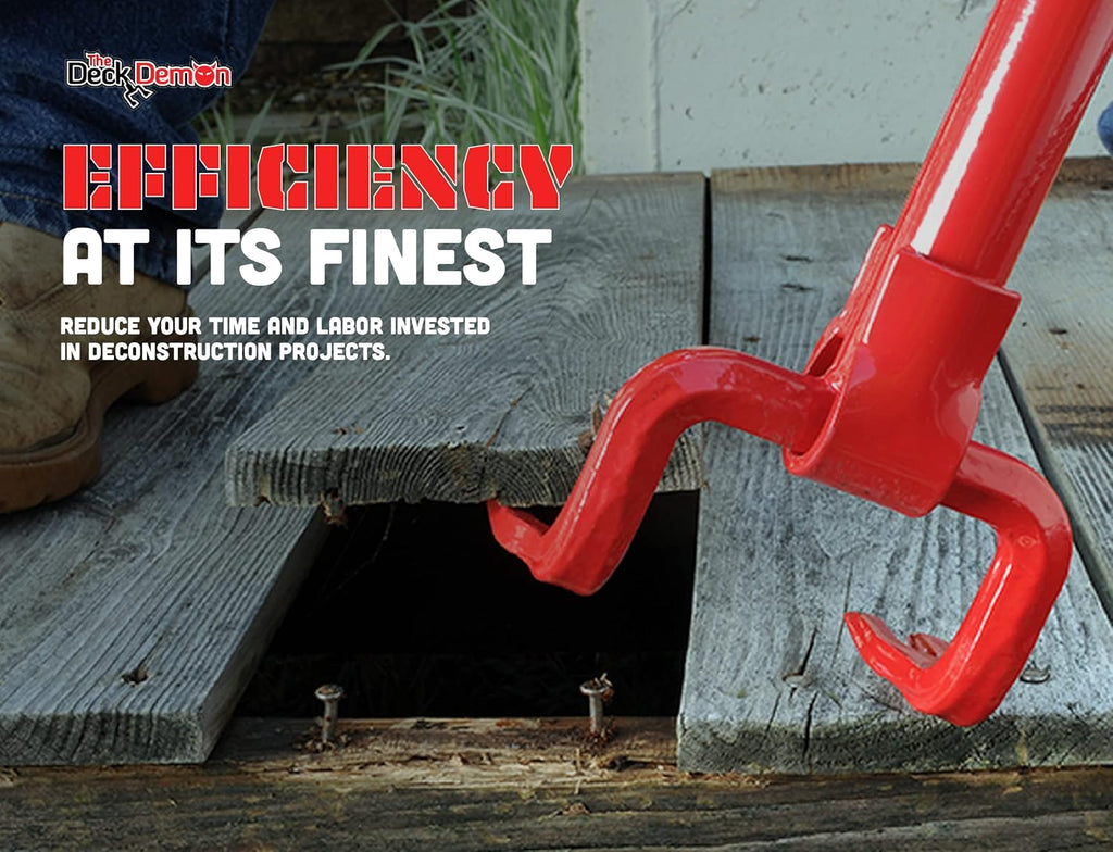 Red Steel Pallet Buster Deck Wrecker Tool, 44 Inch Non-Slip Handle, Pack of 2 C498258