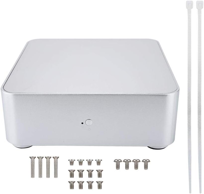Silver Aluminum Mini-ITX Computer Case J87211