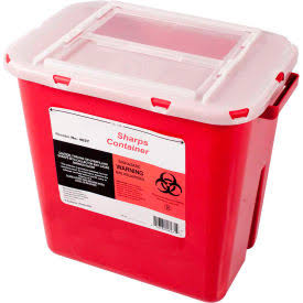 Sharps Container with Blood Borne Pathogen Training J413194