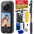 6PC 64GB Bundle Waterproof 360 Action Camera Q636
