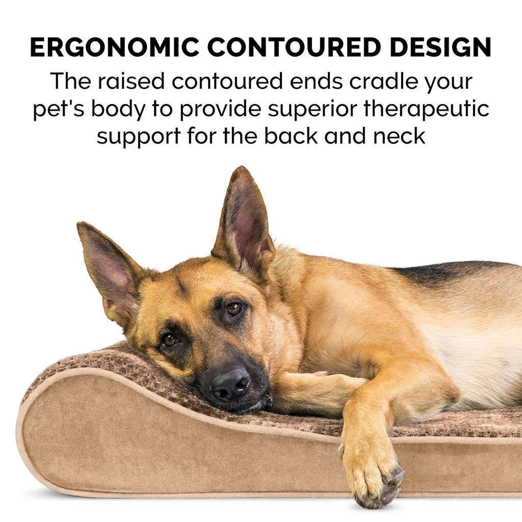Jumbo Plus Memory Foam Velvet Dog Bed D987239