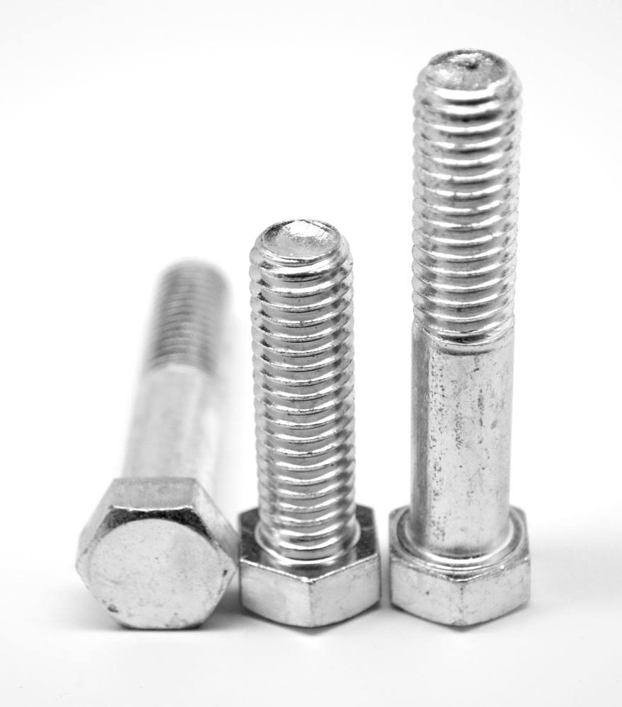 1/4x22-20 x 2x22 (PT) Coarse Thread Grade 5 Hex Cap Screw (Bolt) - USA Medium Carbon Steel Zinc Plated Pk 1200 Y692434