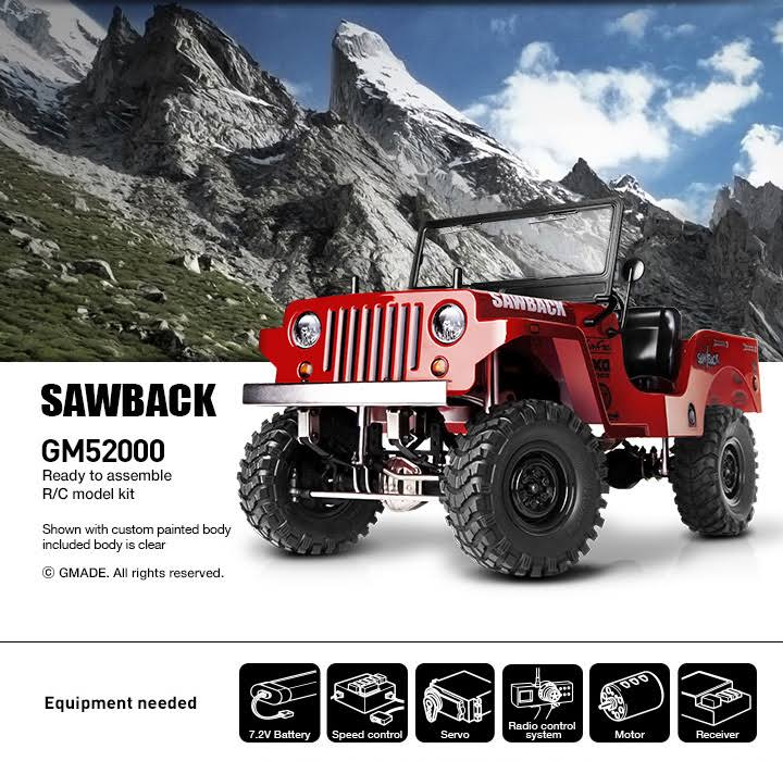 4WD 1/10 Scale Rock Crawler Kit N676