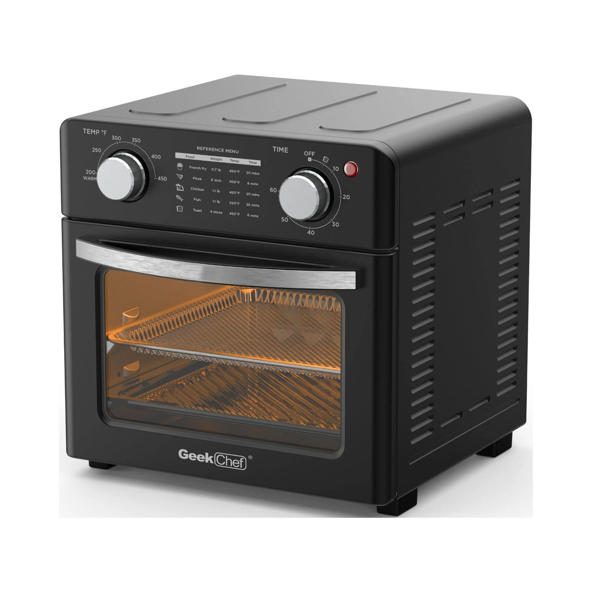Black Air Fryer Toaster Oven L2043
