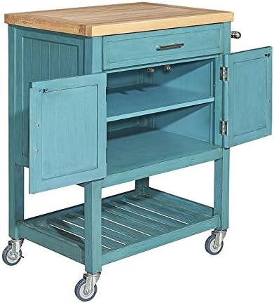 Teal Kitchen Cart P43198