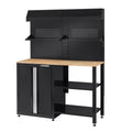 Black Steel Garage Cabinet Set (6-Piece) V480054