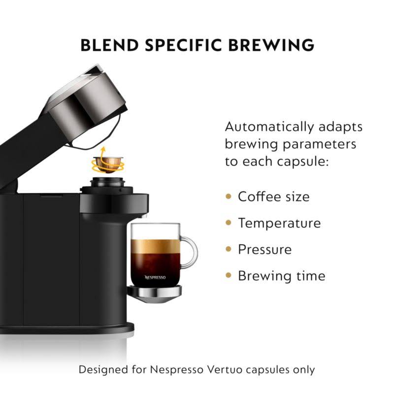 Dark Chrome Coffee Machine with Milk Frother N769234