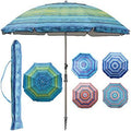 Green Portable Beach Umbrella with Carry Bag B741847