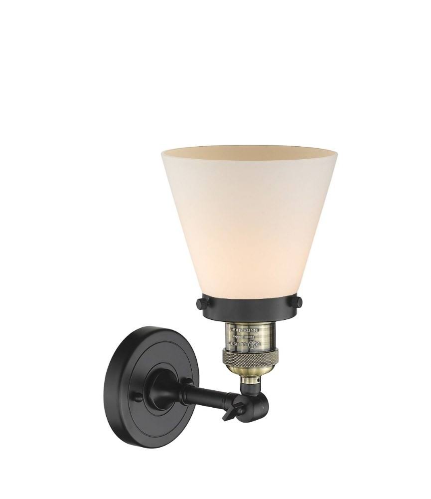 Small Cone 1 Light Semi Flush Mount Q7408