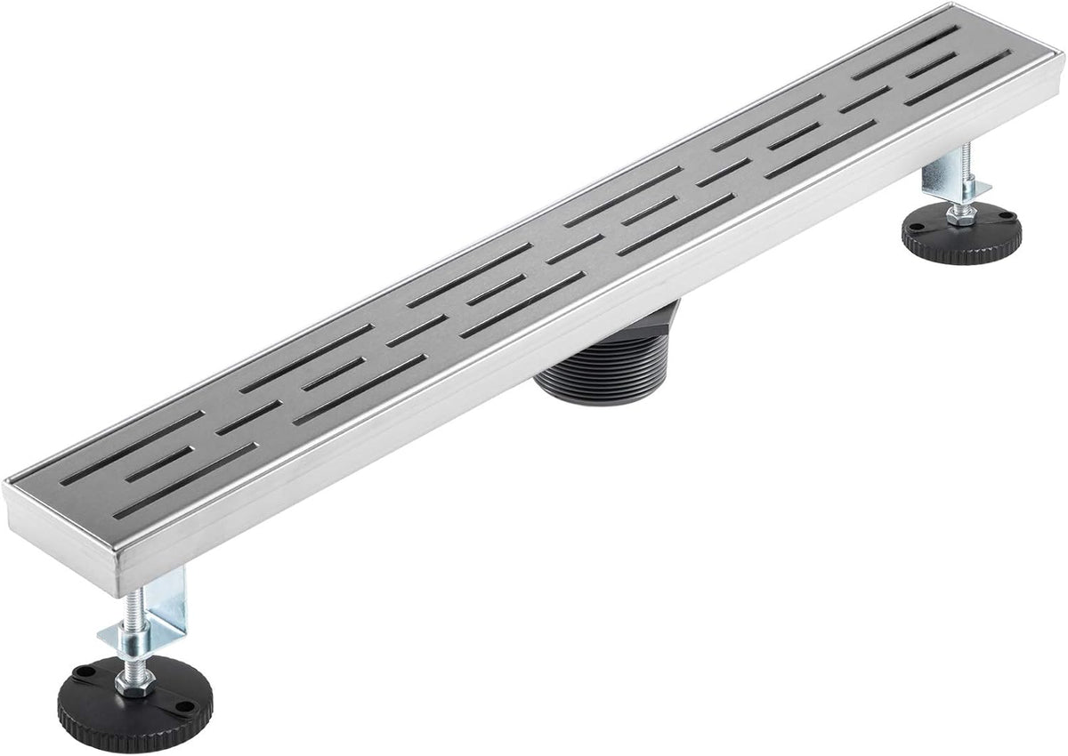 304 Stainless Steel 24x2.75in Linear Shower Floor Drain, Pack of 2 N61227