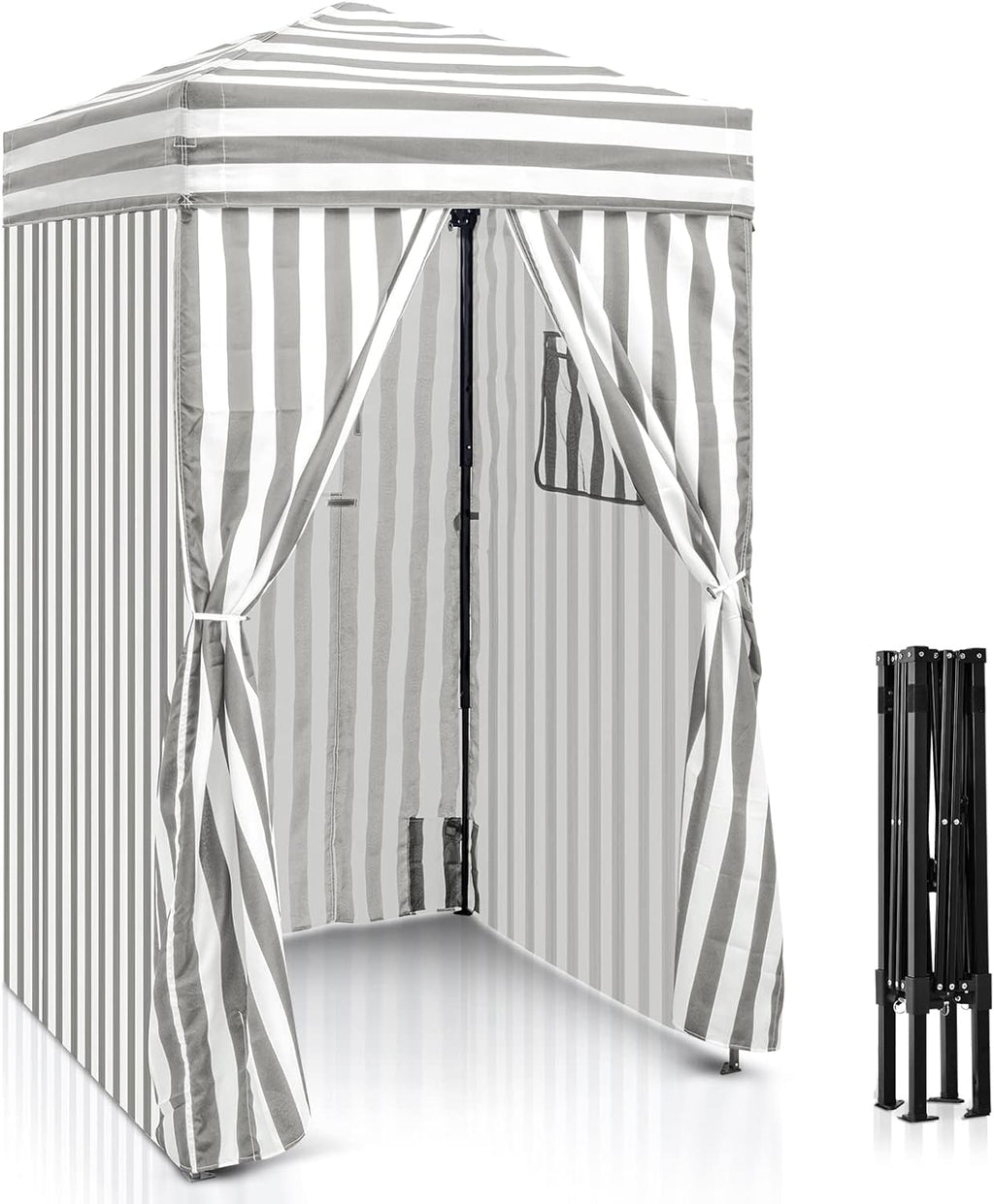 Gray/White Pop-up Changing Room Canopy, Pack of 2 K738903