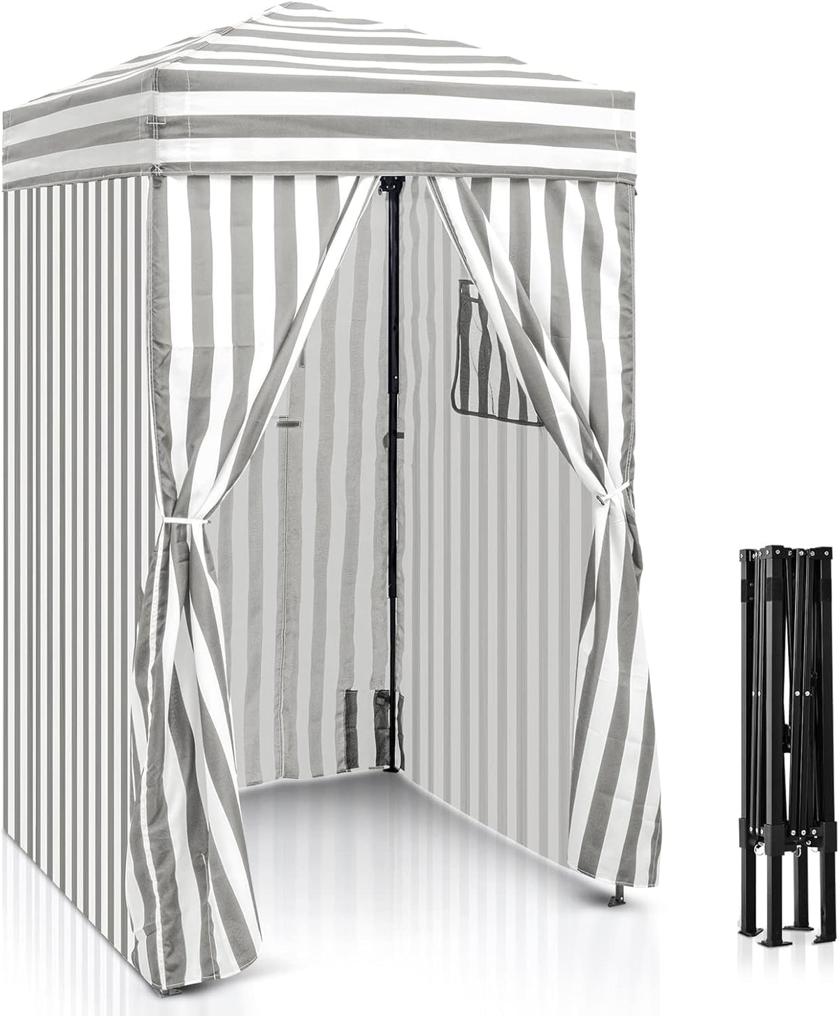 Gray/White Pop-up Changing Room Canopy, Pack of 2 K738903