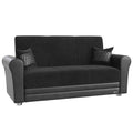 Black Nano Loveseat O796