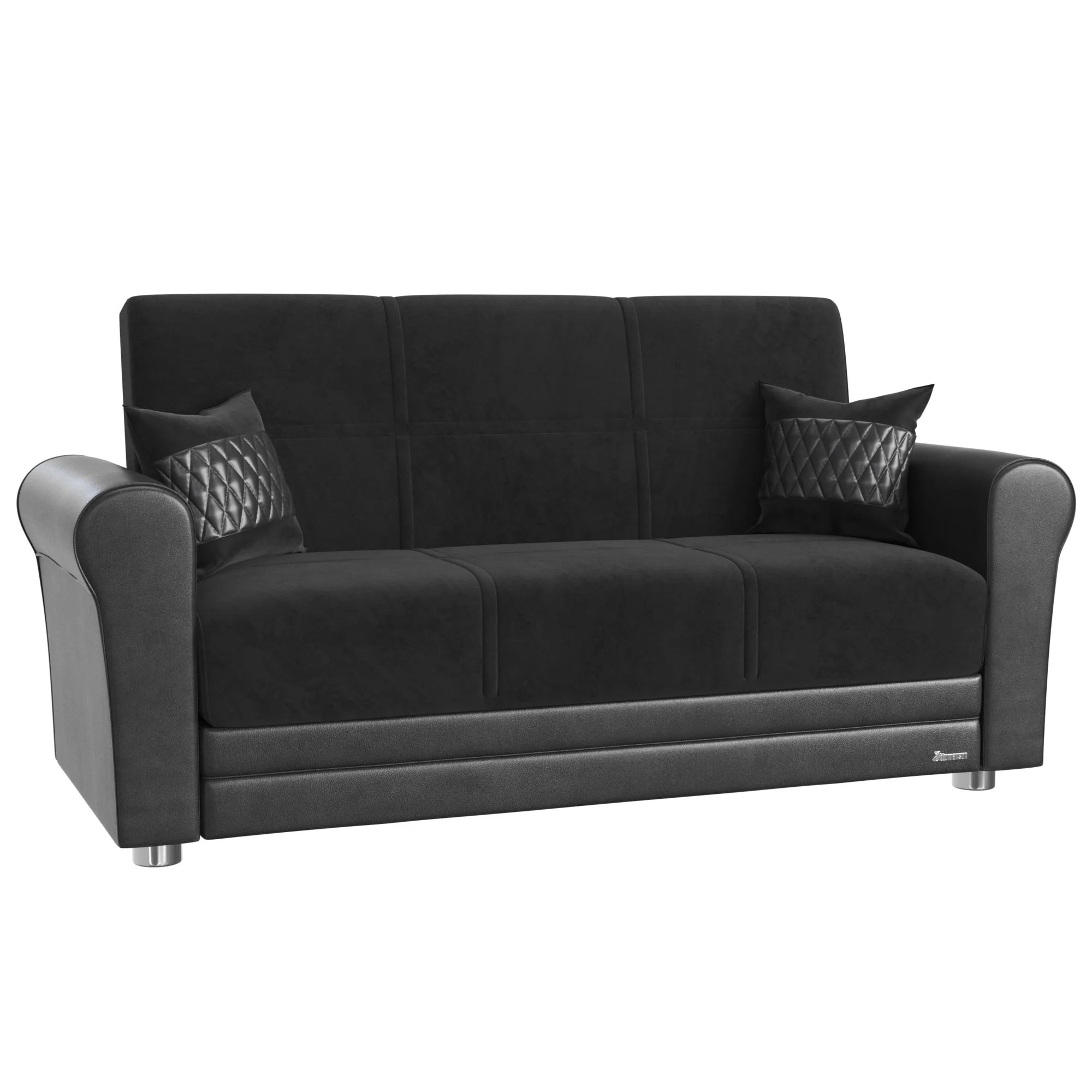 Black Nano Loveseat O796