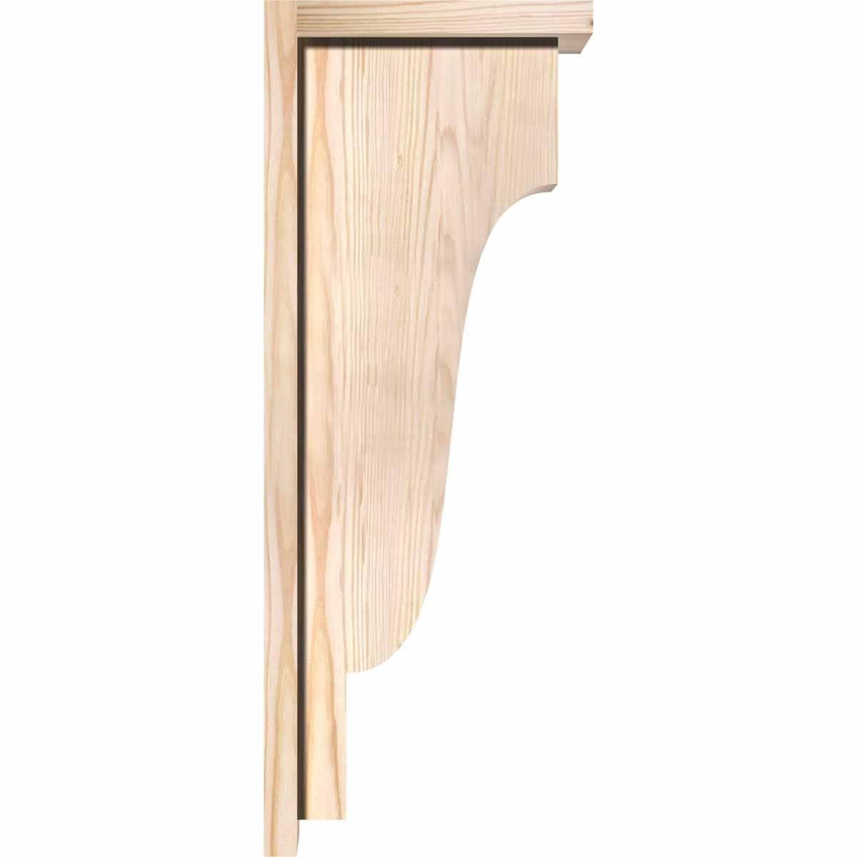 Newport Smooth Corbel with Backplate, Douglas Fir C88997
