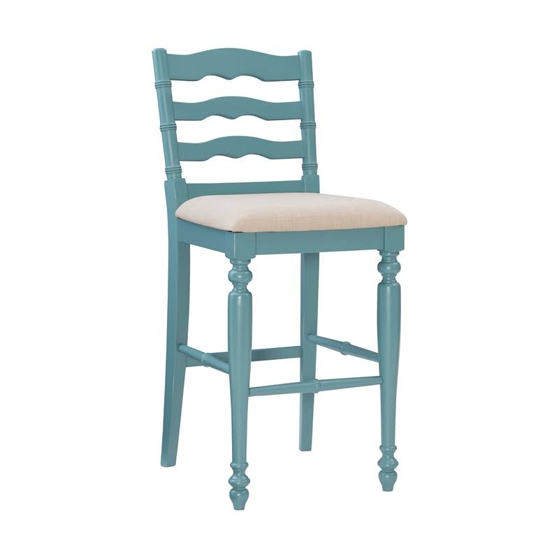Blue Wood Bar Stool U31197