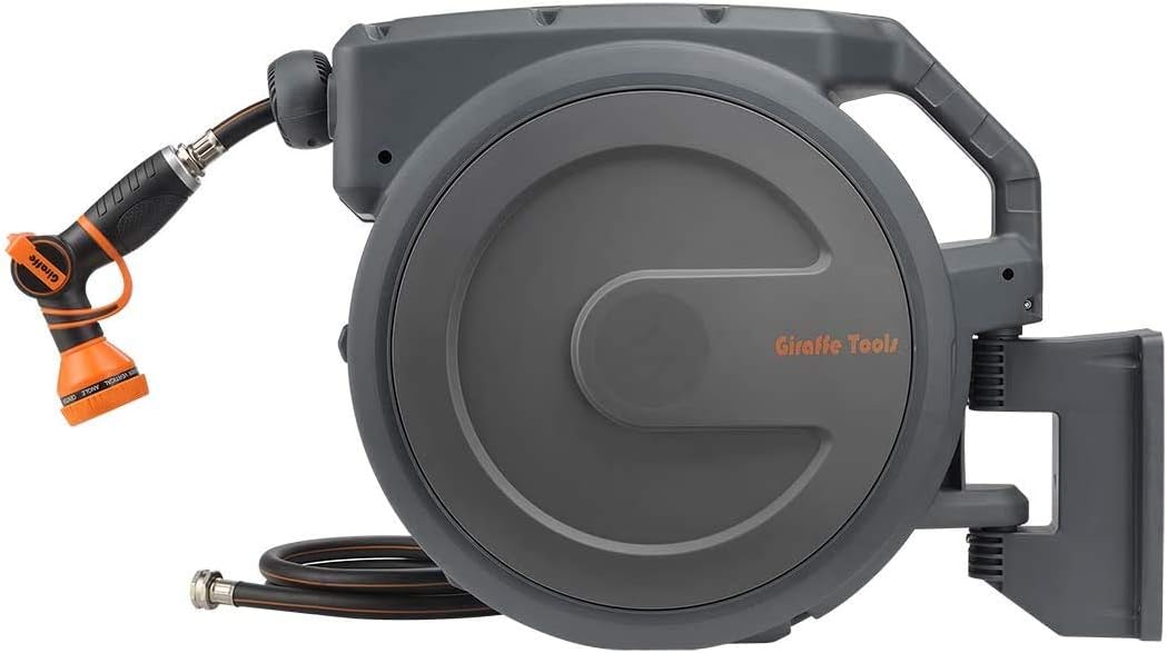 Retractable Wall Mounted Garden Hose Reel 5/8 inch x 90 ft N152140