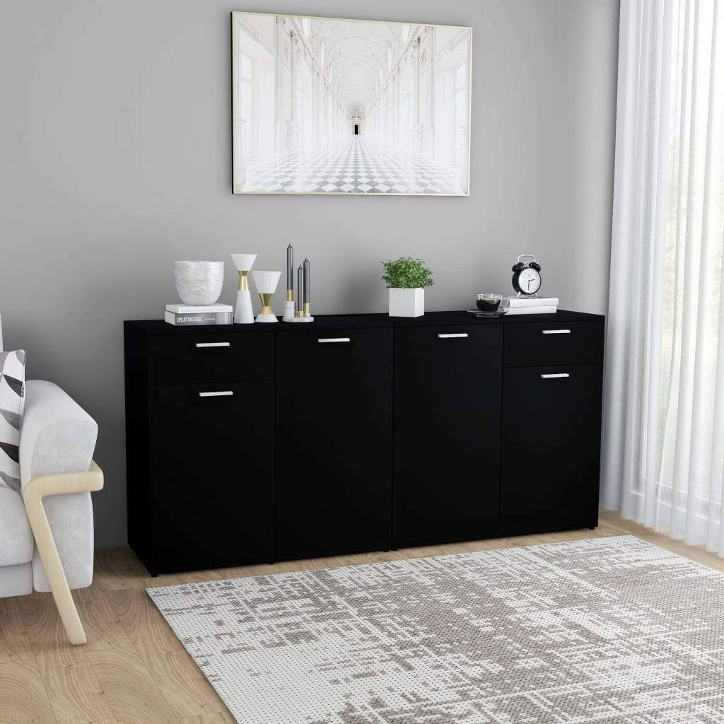 Sideboard Black Chipboard E218