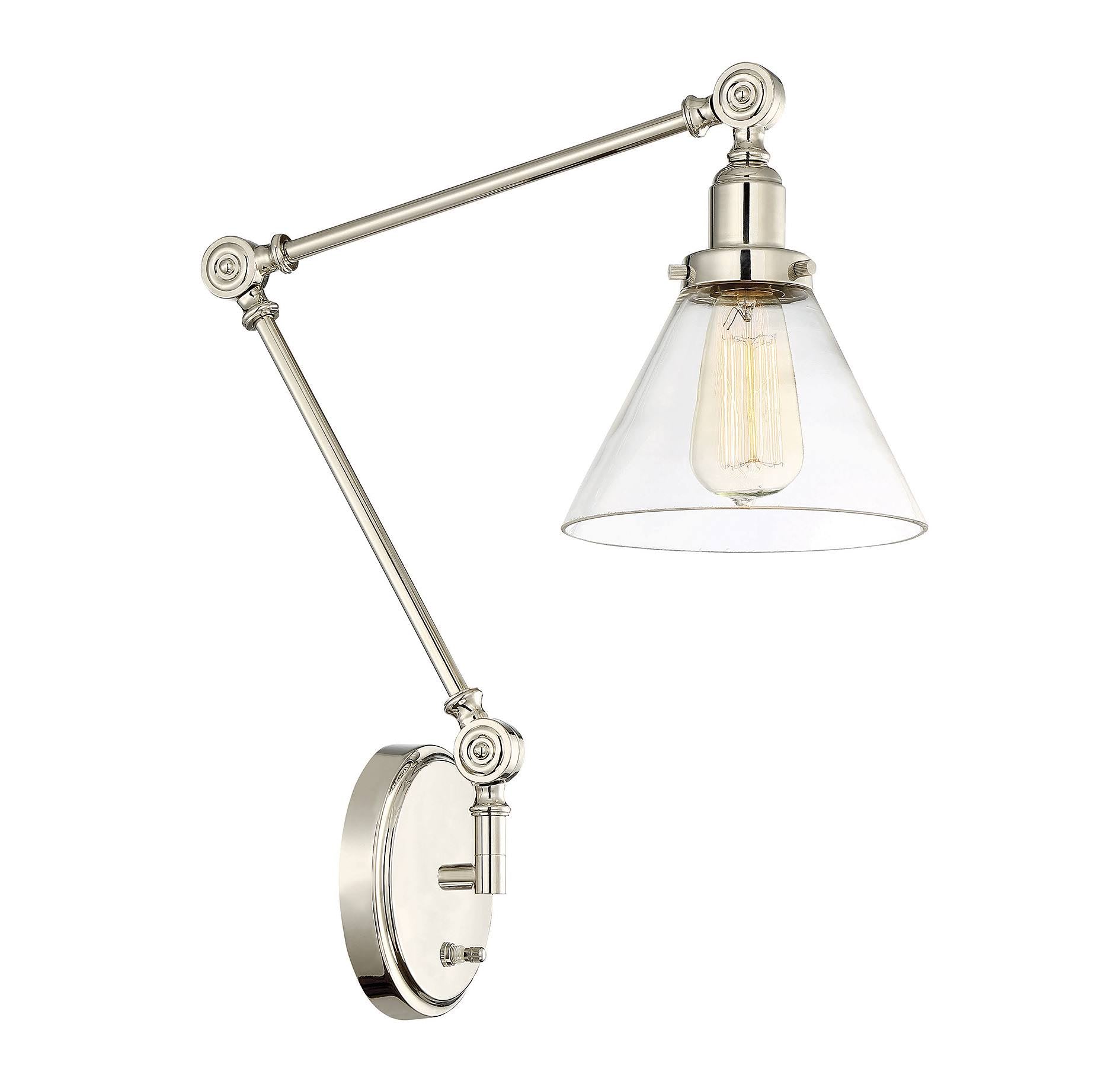 Polished Nickel Adjustable Sconce T740831
