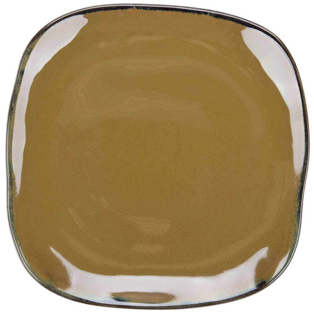 11 in. Vitrified China Square Plate M476