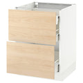 White 3 Drawers Base Cabinet Y274