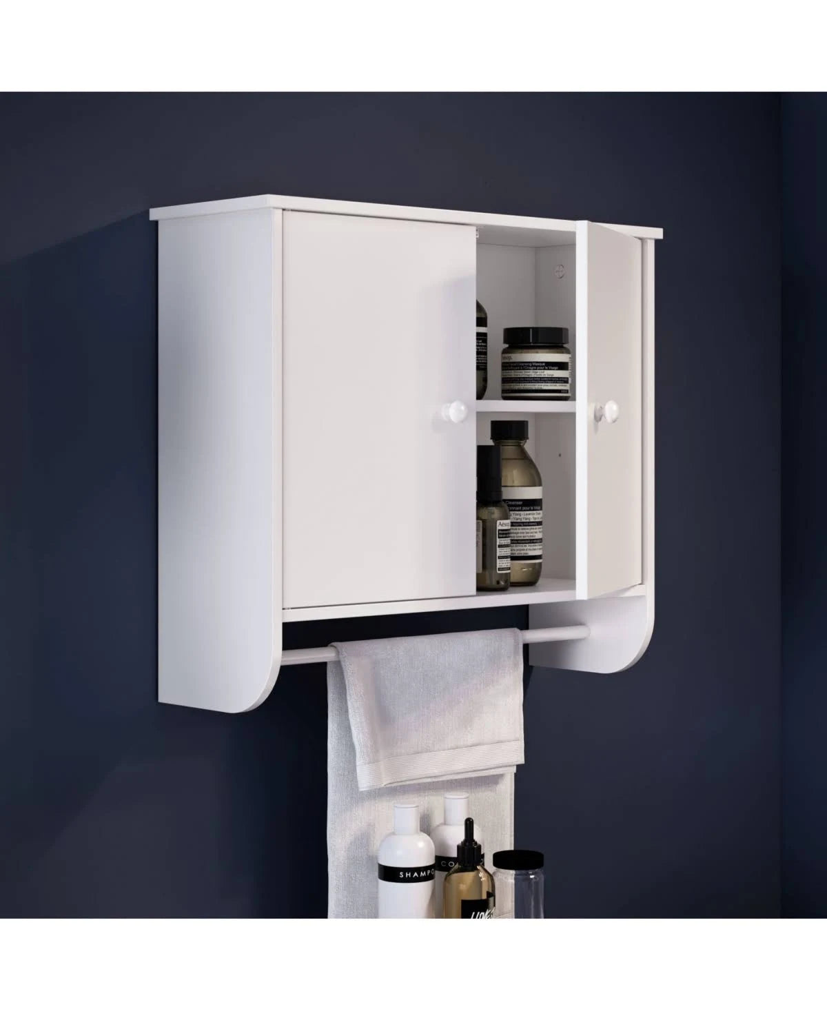 White 2 Door Wall Cabinet Q6875