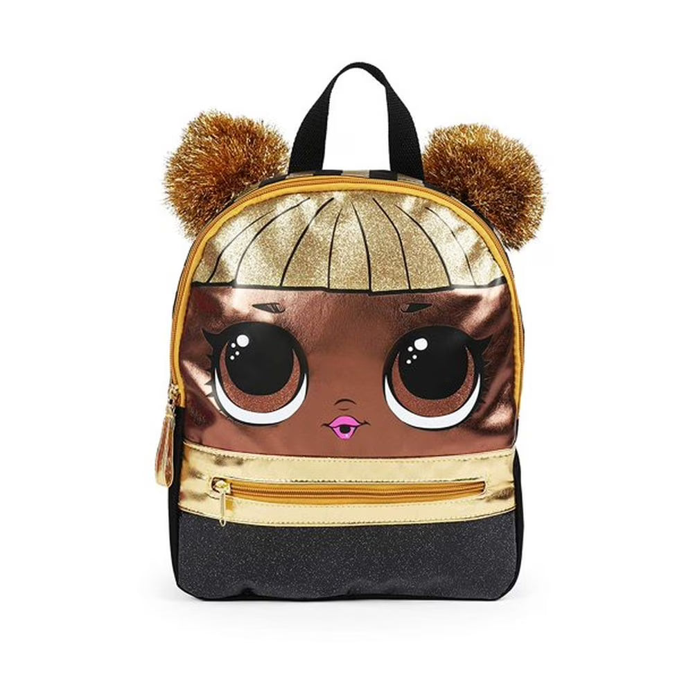 Gold Mini Backpack Purse 10 inch F376