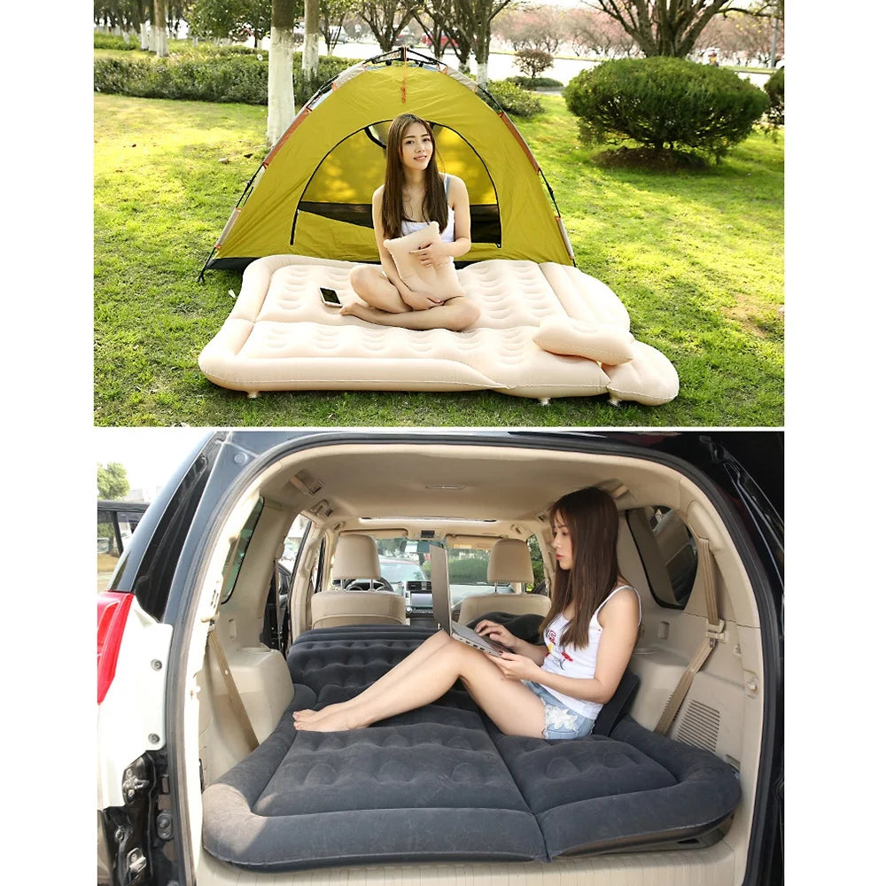 Blue Car Inflatable Bed Air Mattress Camping Mat Y511