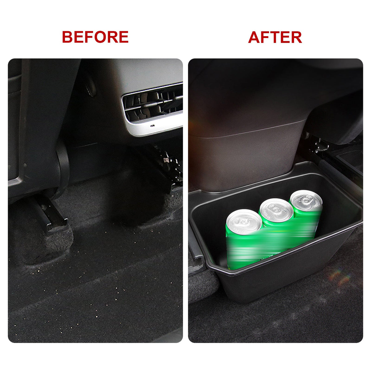 Interior Center Console Storage Box Organizer Trash Can G711