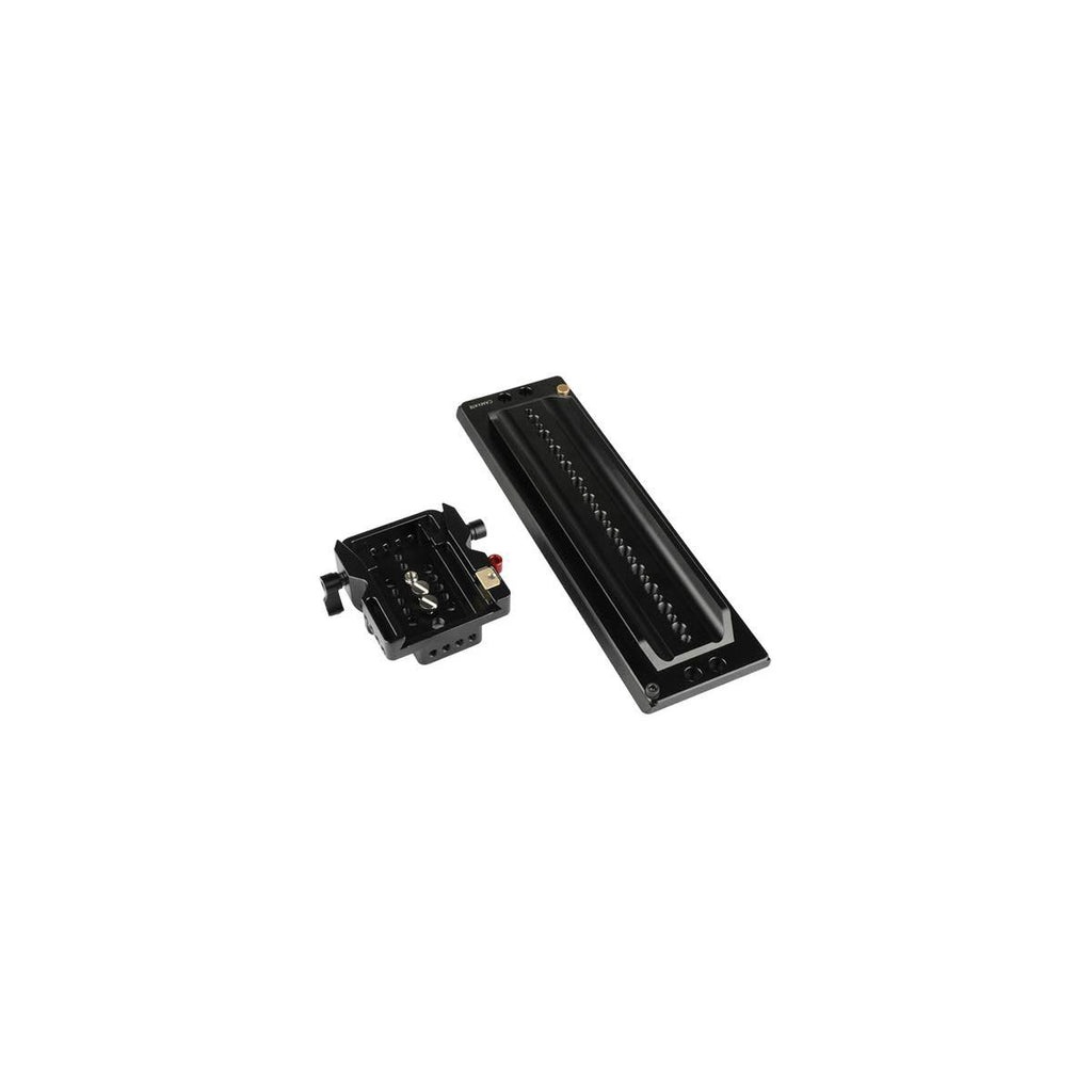 Standard ARRI 12x22 Sliding Dovetail Plate and Quick Release Baseplate with Double Rod Adapter for 15mm Rod System Z8628