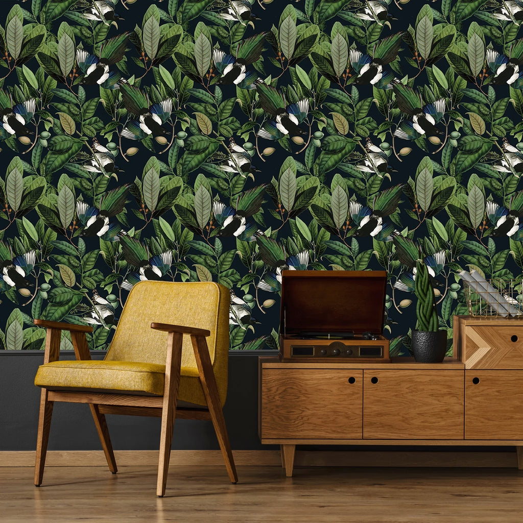 Tropical Jungle Leaf Peel and Stick Wallpaper 17.7''x354'' Removable Self Adhesive Contact Paper B778