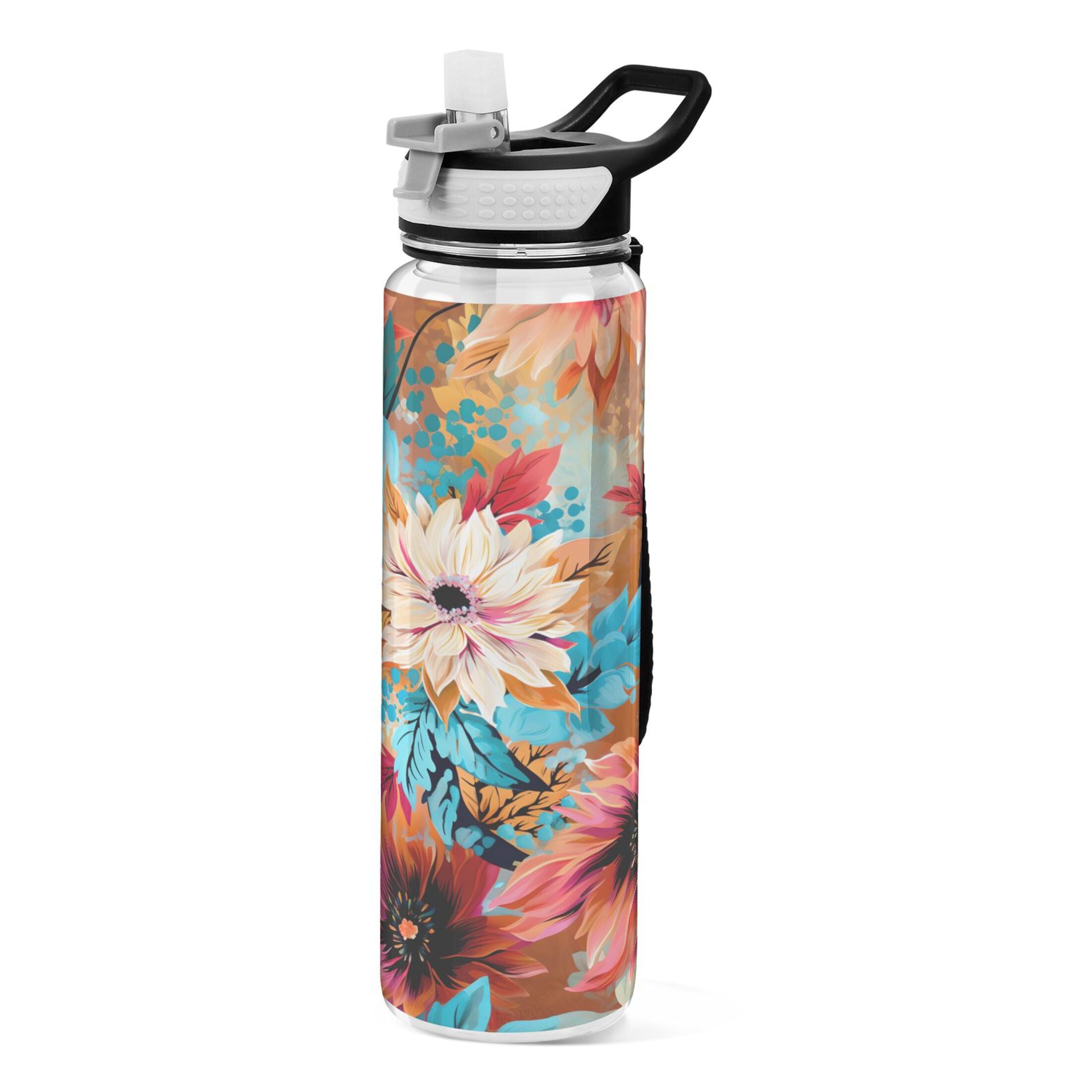 Blue and Pink 32oz Tritan Leakproof Water Bottle with Straw A8144