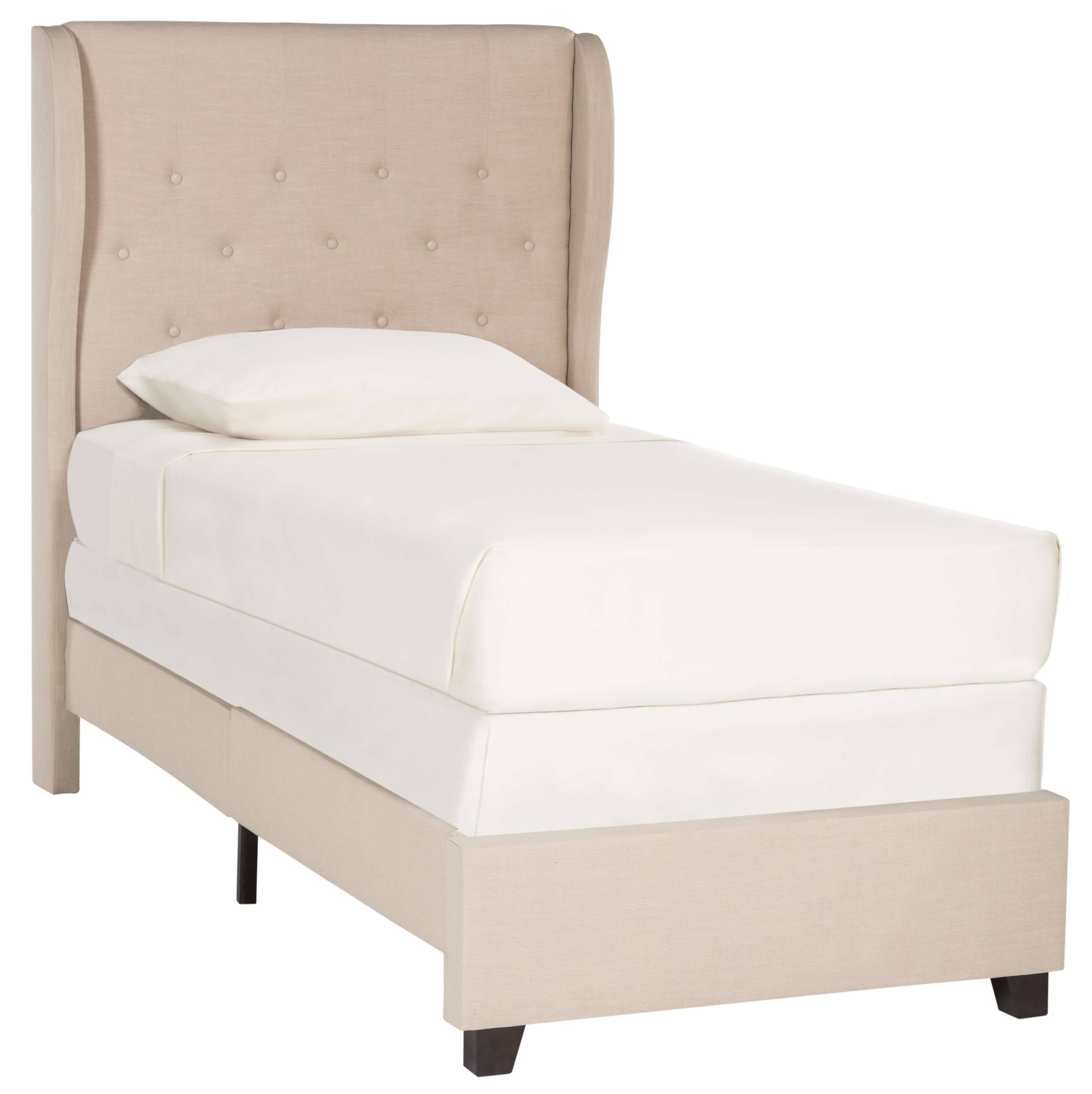Light Beige Twin Bed N7318