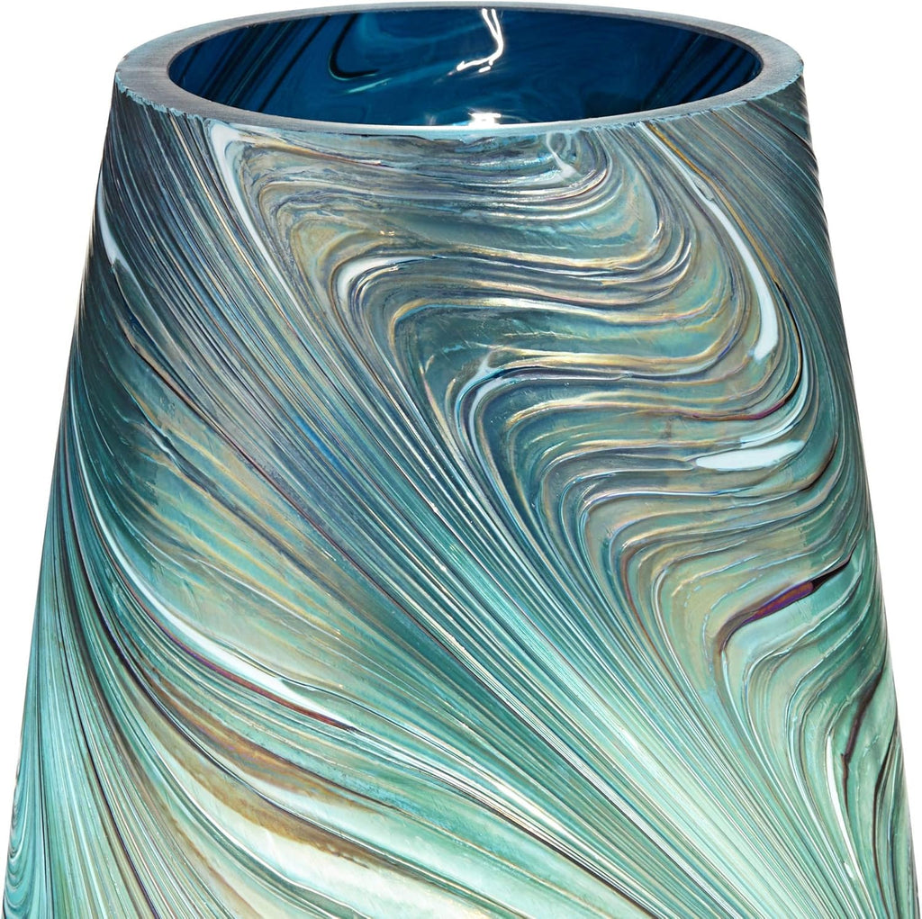 Set of 2 Art Glass Accent Lamps J485