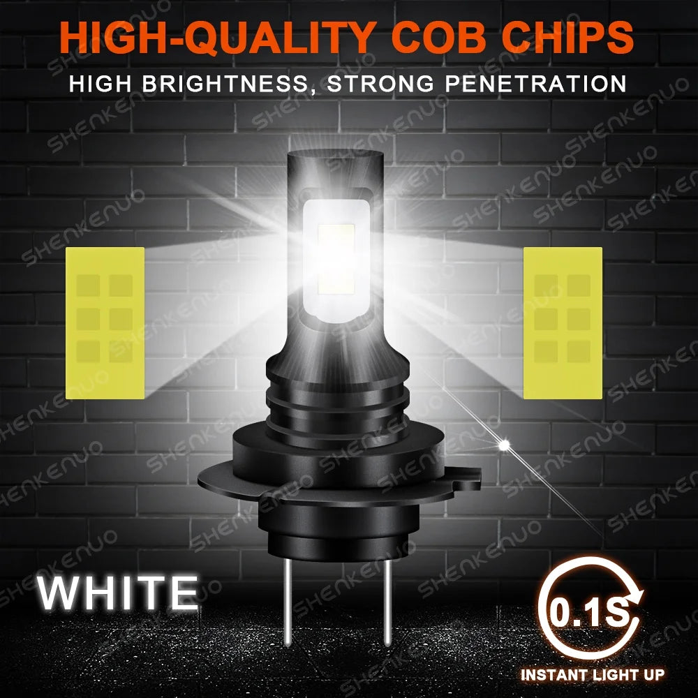 9005 H7 LED Headlight Bulbs H11 Fog Lights White 6000K W909545