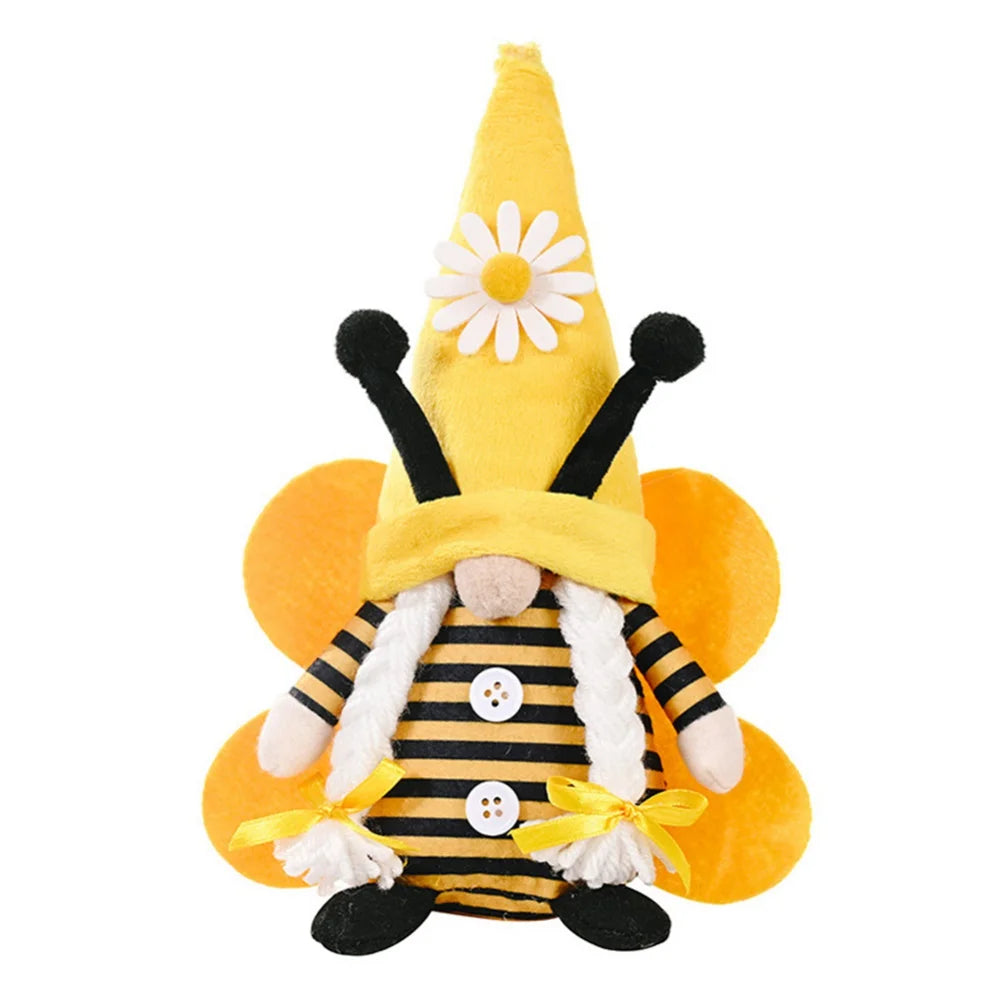 Yellow & Black Handmade Plush Gnome P690808