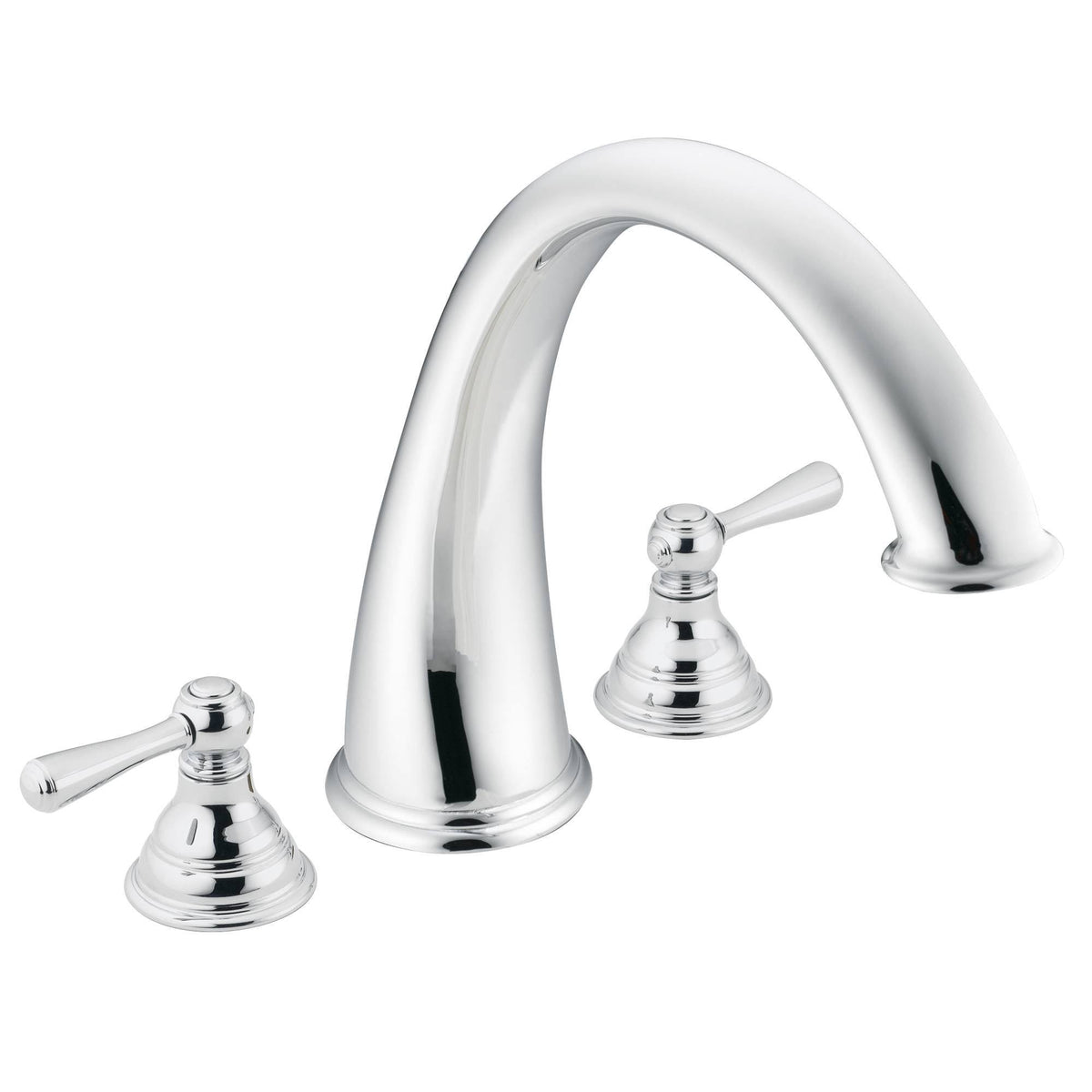 Two Handle High Arc Roman Tub Faucet Chrome D52603